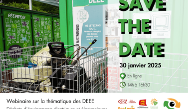 Save the date du webinaire sur la thématique des DEEE